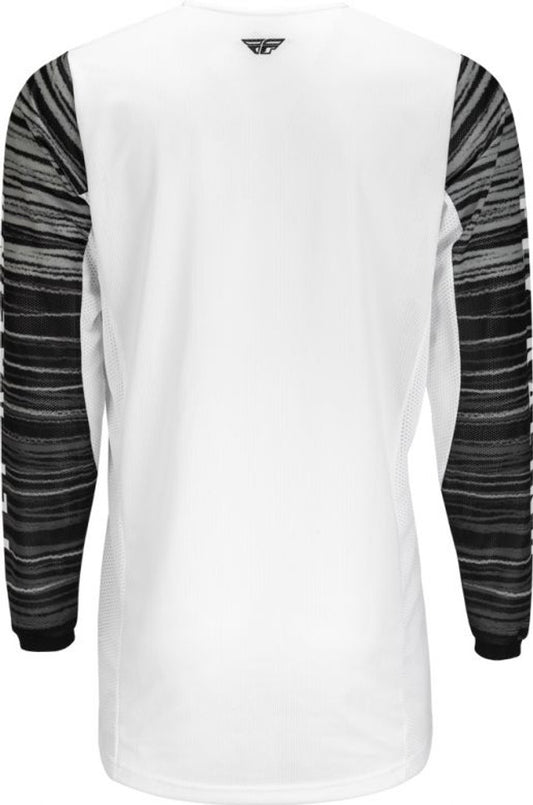 Fly Racing Kinetic Mesh Wave White Black Grey Jersey