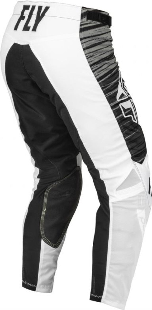 Fly Racing Kinetic Mesh Wave White Black Grey Pants