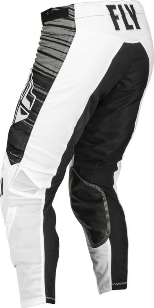 Fly Racing Kinetic Mesh Wave White Black Grey Pants