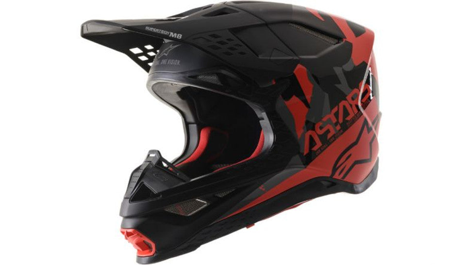 Alpinestars Supertech SM8 Echo Red Helmet