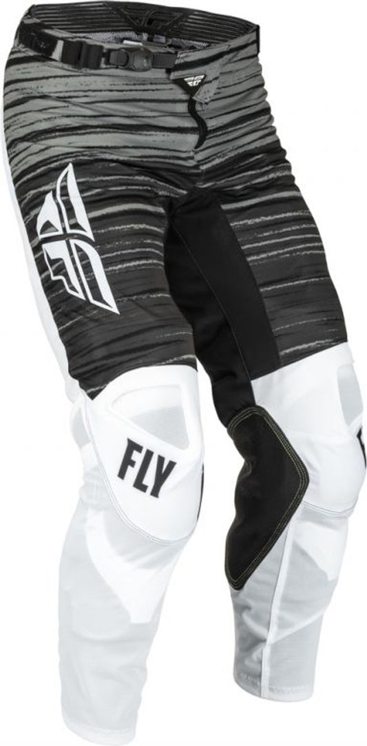 Fly Racing Kinetic Mesh Wave White Black Grey Pants